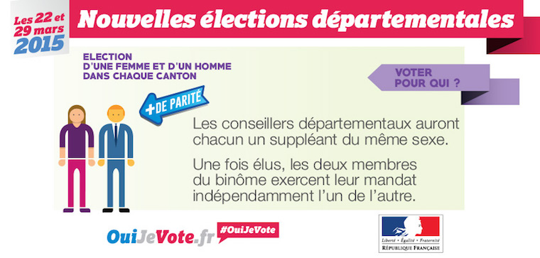 Infographie les nouvelles élections départementales 2015 - voter pour qui