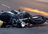 Image d'un accident de moto sur la route