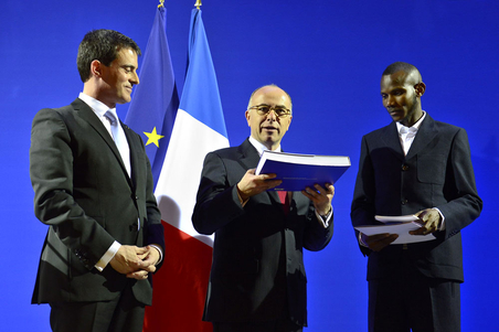 Lassana Bathily est devenu français © MI/SG/Dicom/E.Delelis