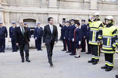 Manuel Valls et Bernard Cazeneuve à Marseille © Gouvernement.fr