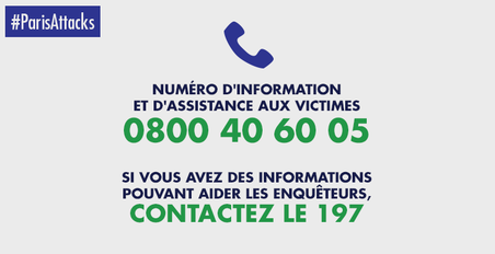 Attentats à Paris : rappel des numéros et sites utiles