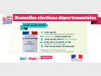 Infographie les nouvelles élections départementales 2015 - pour aller voter