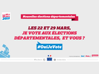 Les 22 et 29 mars, je vote aux élections départementales, et vous ? #OuiJeVote
