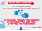 Voter par procuration - Elections départementales 2015