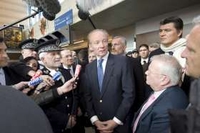 Le ministre de l'intérieur à Méru (60) le 31 mars dernier