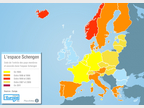 Carte espace Schengen