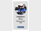 Delphine Motocycliste CRS