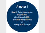 Qualités requises