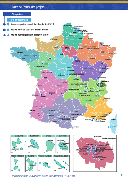 Carte de France des projets immobiliers