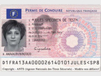 Permis de conduire 2014 carte vue recto