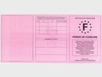 Permis de conduire 2013 rose vue recto