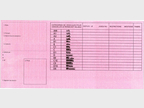Permis de conduire 2013 rose vue verso