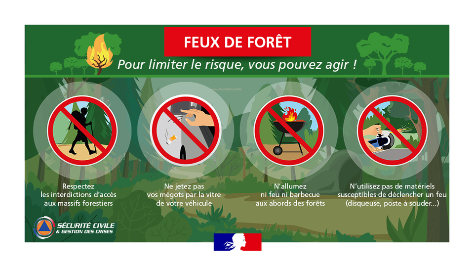 Conseils de prévention - Feux de forêt