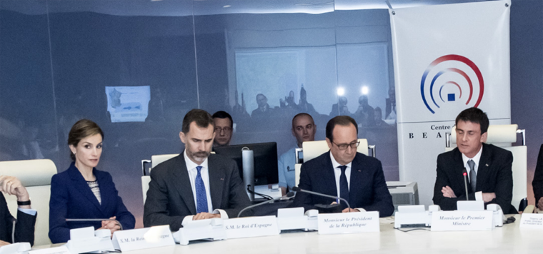 Roi et reine d'Espagne en CIC © MI/SG/Dicom