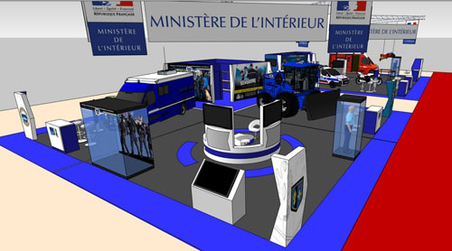 Eurosatory : Stand ministère de l'Intérieur 1