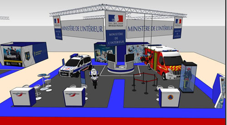 Eurosatory : Stand ministère de l'Intérieur 2
