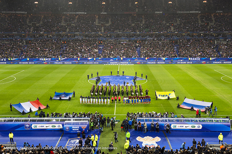 Match France-Russie au Stade de France le 29 mars 2016
