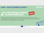 La carte nationale d'identité va devenir biométrique : faux