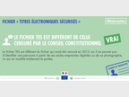 Le fichier est différent de celui censuré par le conseil constitutionnel : vrai