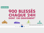 Sécurité routière : 900 blessés chaque jour dont 100 graves