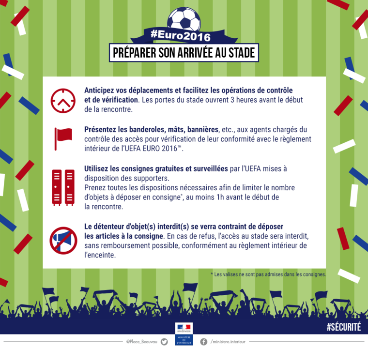 Préparer son arrivée au stade