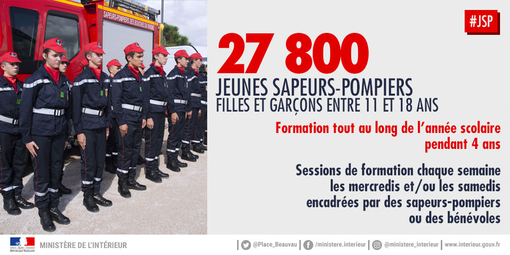 Jeunes sapeurs-pompiers : 27 800 filles et garçons entre 11 et 18 ans