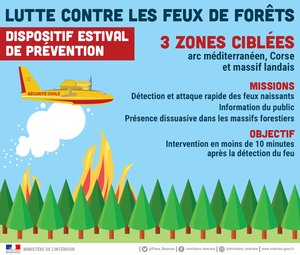 Lutte contre les feux de forêts : dispositif estival de prévention