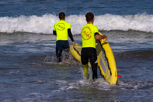 Les secours cotiers en Charente Maritime en plein exercice