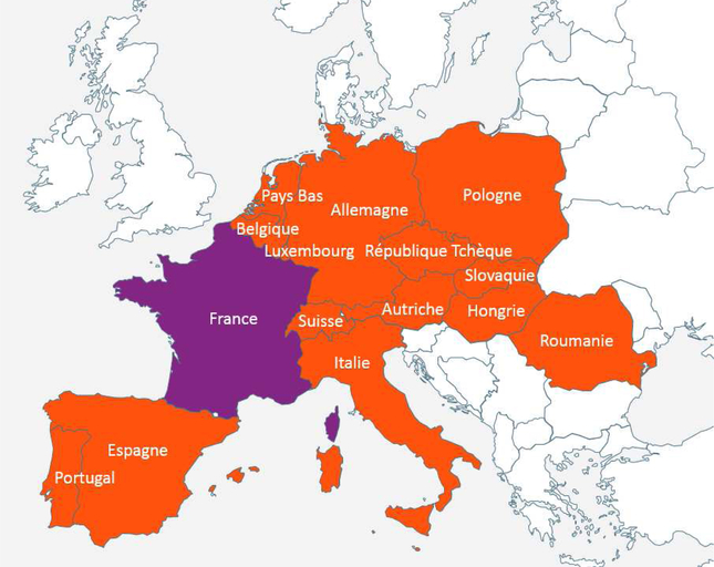 Infractions routières : carte des pays qui échangent avec la France