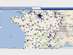 Carte des points d'accueil de la Police nationale