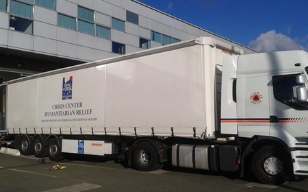 Camion de fret pour les Philippines