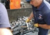Récoltes d'armes pour destruction par le service déminage de la Sécurité Civile © DR