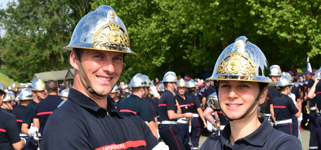 Chloé et Jérémy, élèves officiers de sapeurs-pompiers à l’ENSOSP