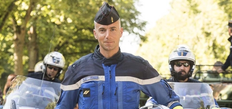Sébastien, motocycliste de la Garde républicaine