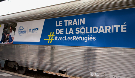 Le Train de la solidarité #AvecLesRéfugiés arrive aujourd’hui à Genève