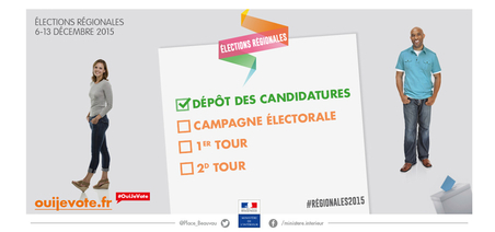 Publication des candidatures pour les élections régionales 2015
