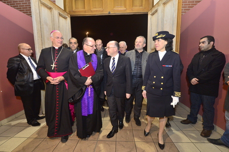 Visite de M. Bernard Cazeneuve à l'église Assyro-Chaldéenne de Sarcelles - ©Yves Malenfer