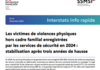Info rapide n°57 - Les victimes de violences physiques  hors cadre familial enregistrées  par les services de sécurité en 2024