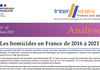 Les homicides en France de 2016 à 2021 - Interstats Analyse N°47
