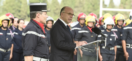 Hommage funèbre à l’adjudant de sapeur-pompier Bruno Collard